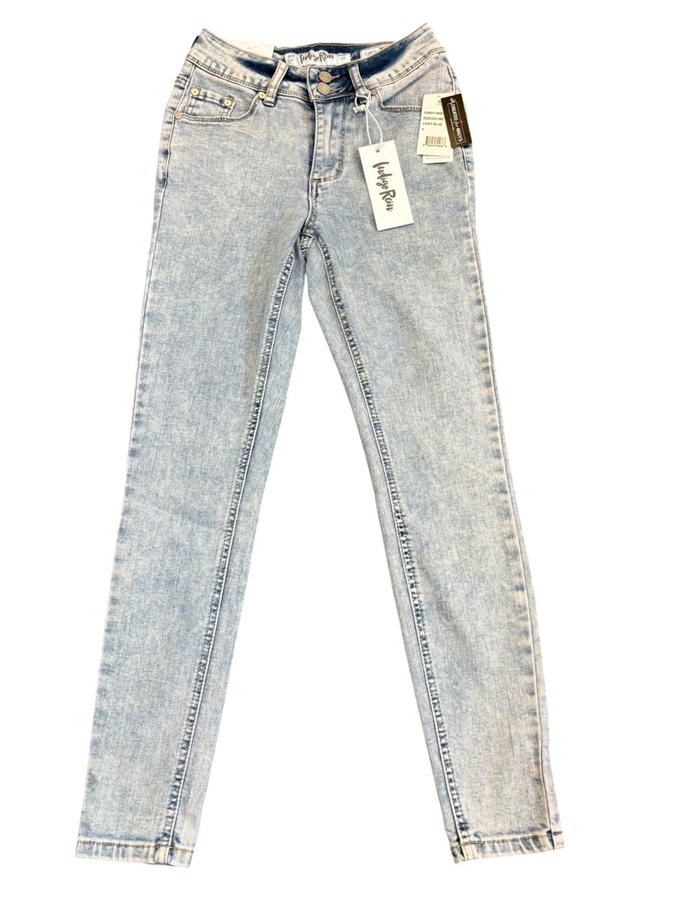 NWT Indigo Rein Washed Light Blue Skinny Jeans, Size 0